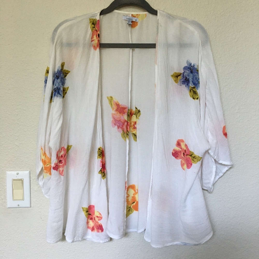 O’Neill Floral Beach Coverup Kimono